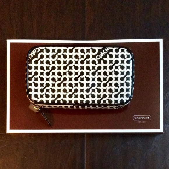 🎉HP!🎉 *NWT* Coach Op Art Jewelry Pouch - Picture 7 of 7